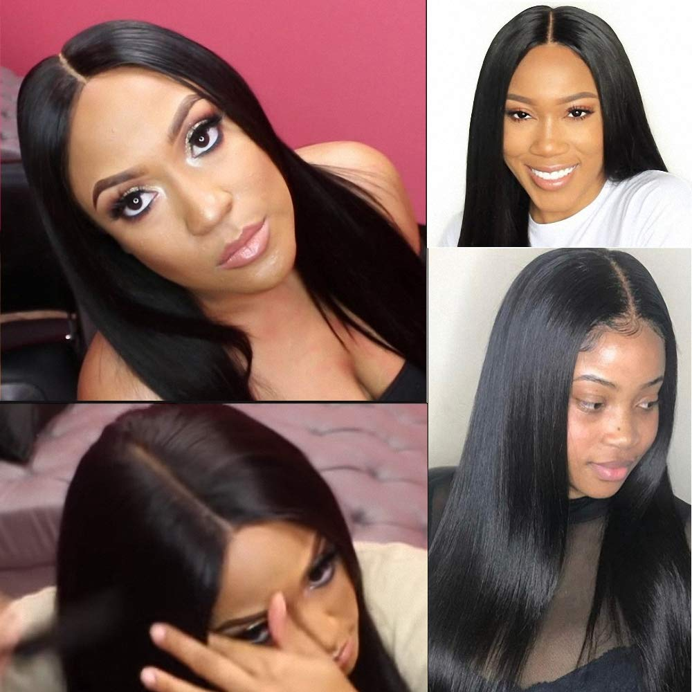 Straight Human Hair Closure 2*6 Lace Closure Natural Color MYLOCKME