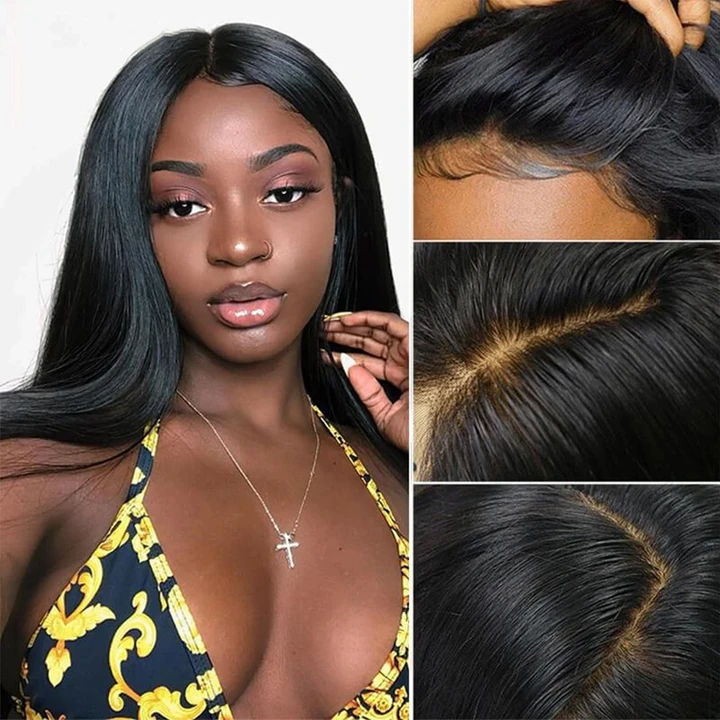 Indian Straight Bundles With 13×4 Lace Frontal 10A Grade 100% Human Remy Hair MYLOCKME