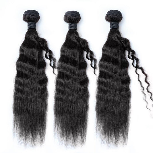 Brazilian Wet And Wavy 3 Bundles 100% Human Hair Weave Bundles Remy Hair Extension MYLOCKME