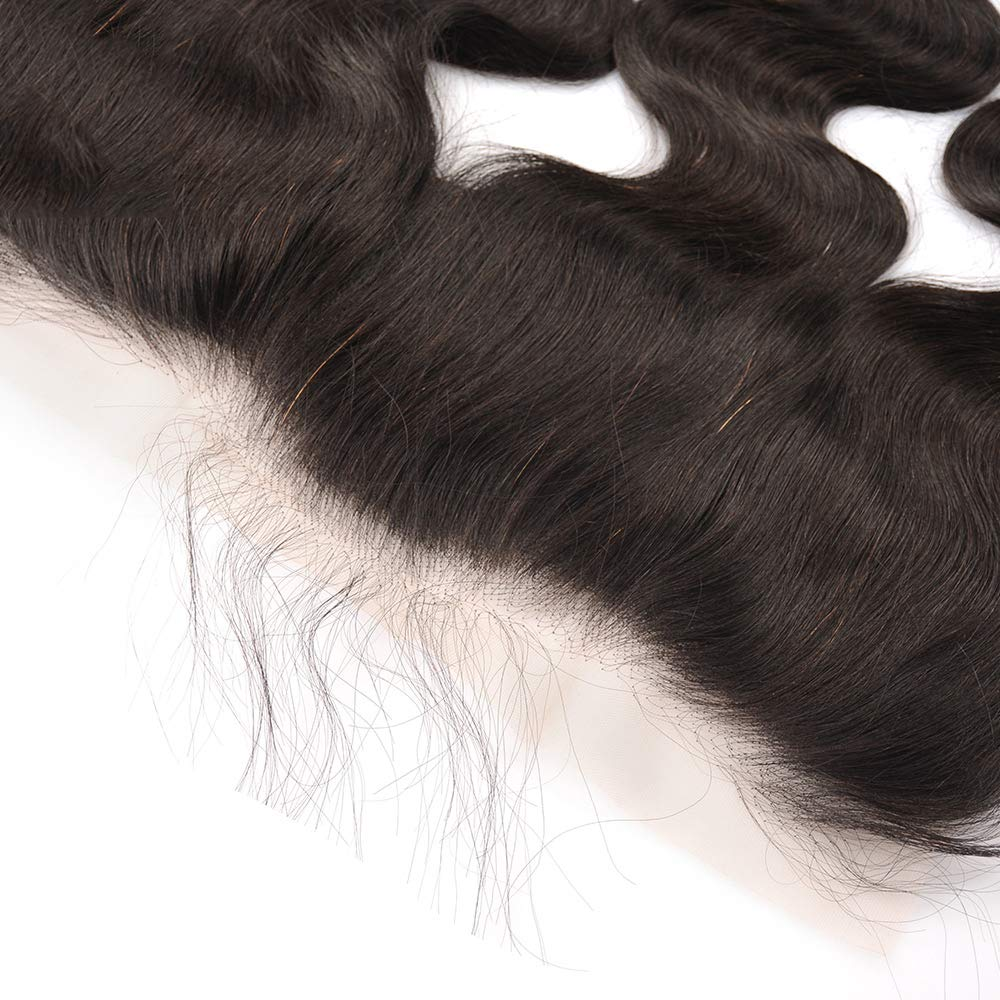 Body Wave Human Hair Closure 13*4 HD Lace Frontal Natural Color MYLOCKME