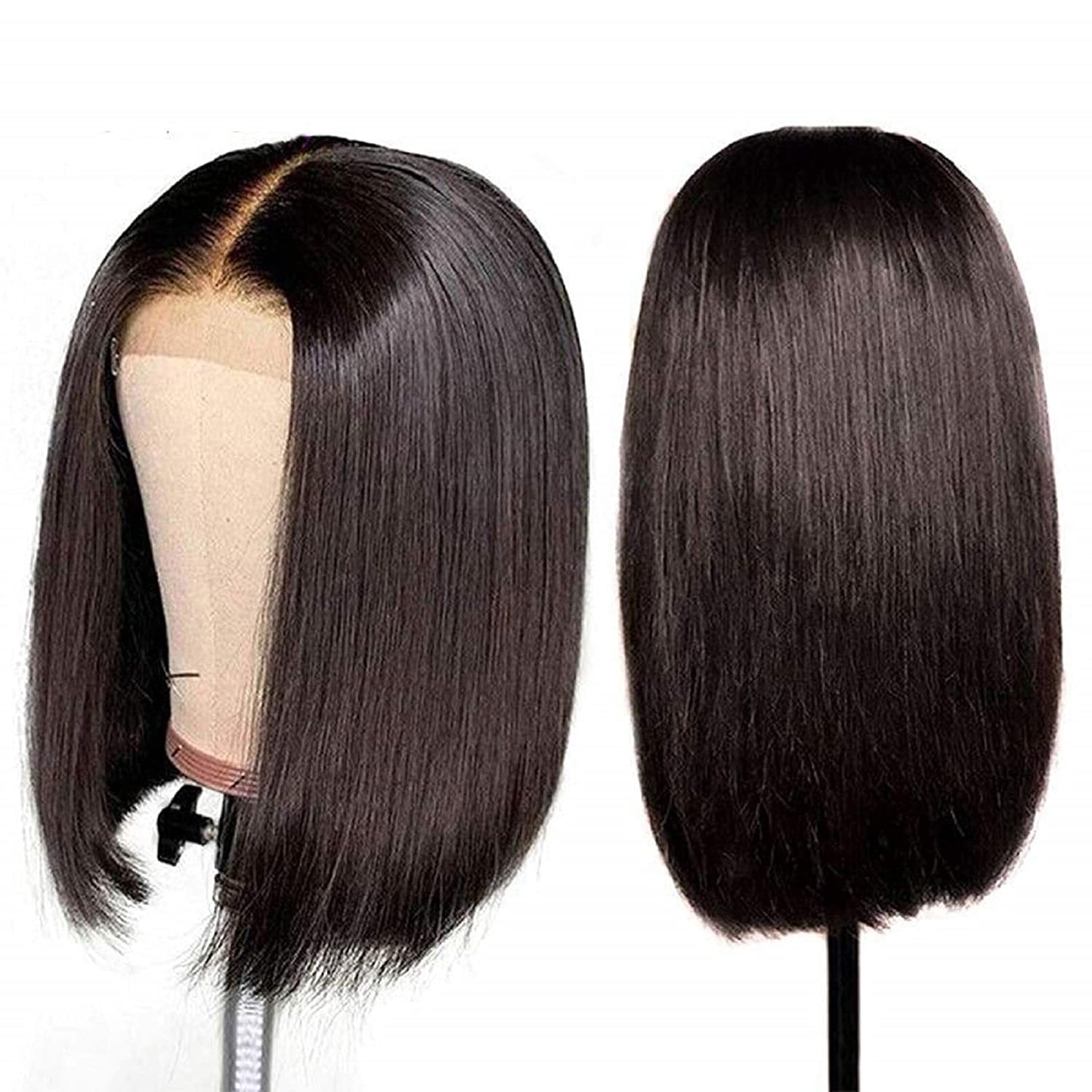 Brazilian Straight Wig 4*4 HD  Lace Closure Short Bob Wig  Human Hair Wig MYLOCKME