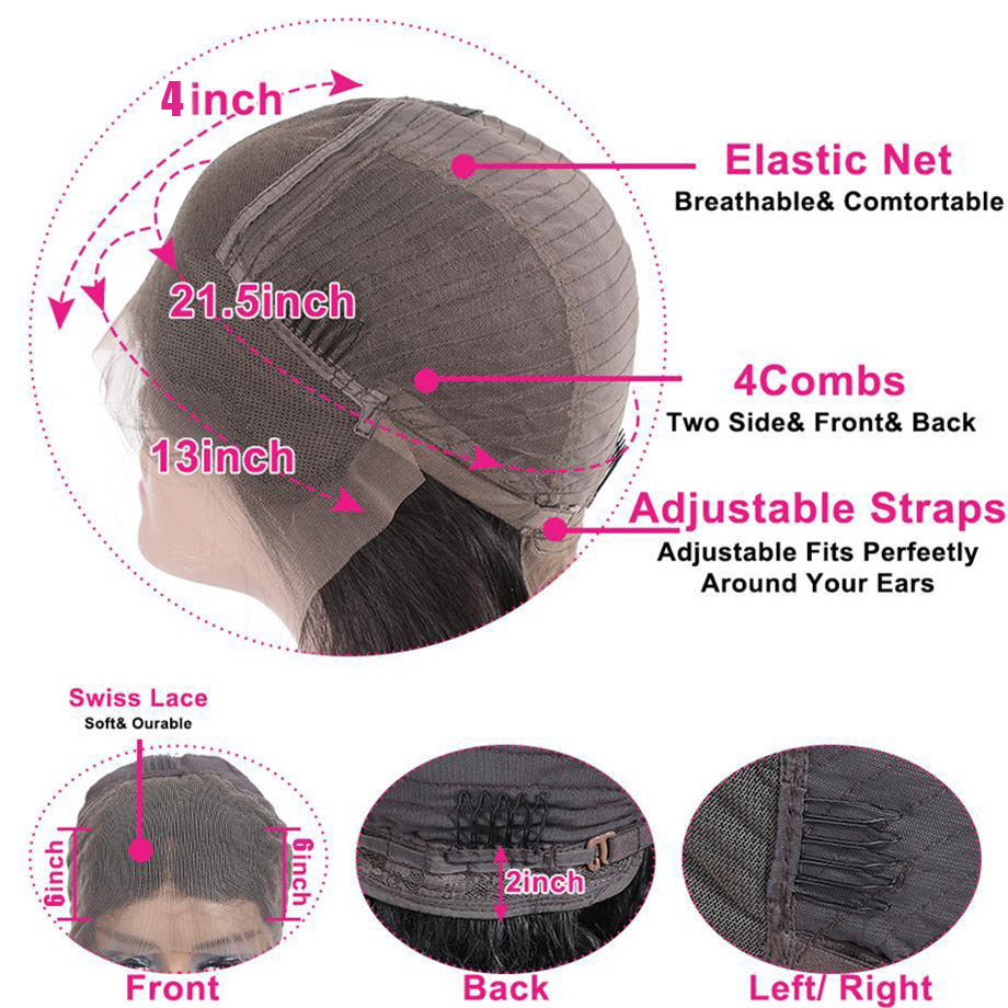 Deep Wave 13x4 HD Lace Front perruques de cheveux humains pour les femmes MYLOCKME 