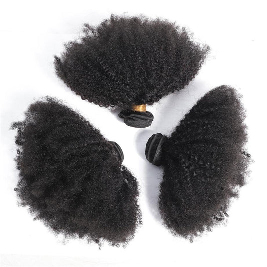 Brésilien Afro Kinky Curly 3 Bundles 100% Bundles de tissage de cheveux humains Extension de cheveux Remy MYLOCKME