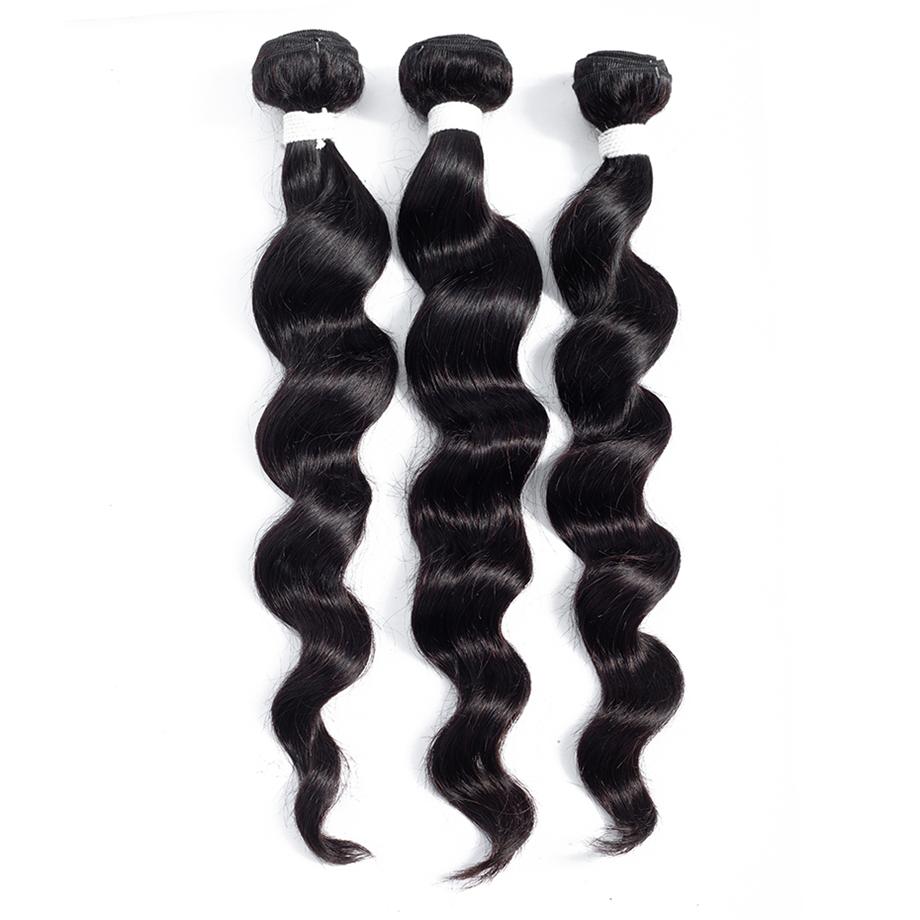 Brazilian Loose Deep 3 Bundles 100% Human Hair Weave Bundles Remy Hair Extension MYLOCKME