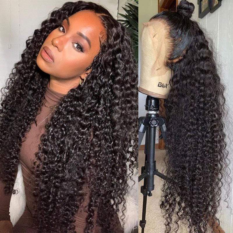 Deep Wave 13x4 HD Lace Front Human Hair Wigs For Women MYLOCKME