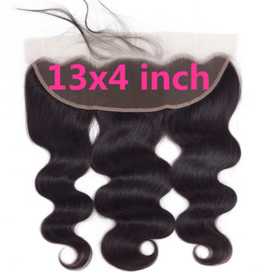Body Wave Human Hair Closure 13*4 HD Lace Frontal Natural Color MYLOCKME