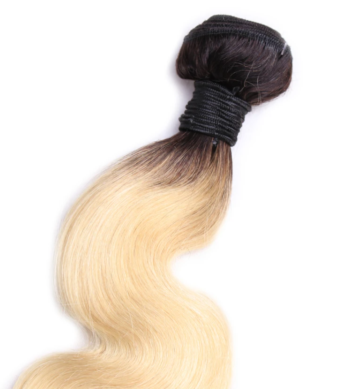Cheveux Brésiliens Vague de Corps 10A Grade Remy 100% Cheveux Humains 1 Bundle Deal 1B/613 # Couleur MYLOCKME 
