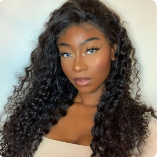 Peruvian Deep Wave Bundles With 13×4 Lace Frontal 10A Grade 100% Human Remy Hair MYLOCKME