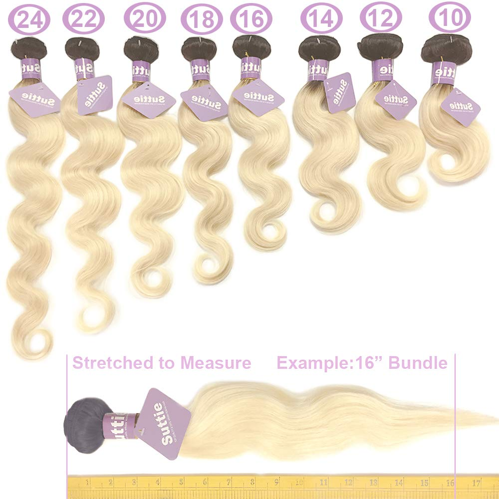 Brésilien Vague de Corps 3 Bundles 100% Bundles de Tissage de Cheveux Humains 1B/613 Couleur Remy Extension de Cheveux MYLOCKME
