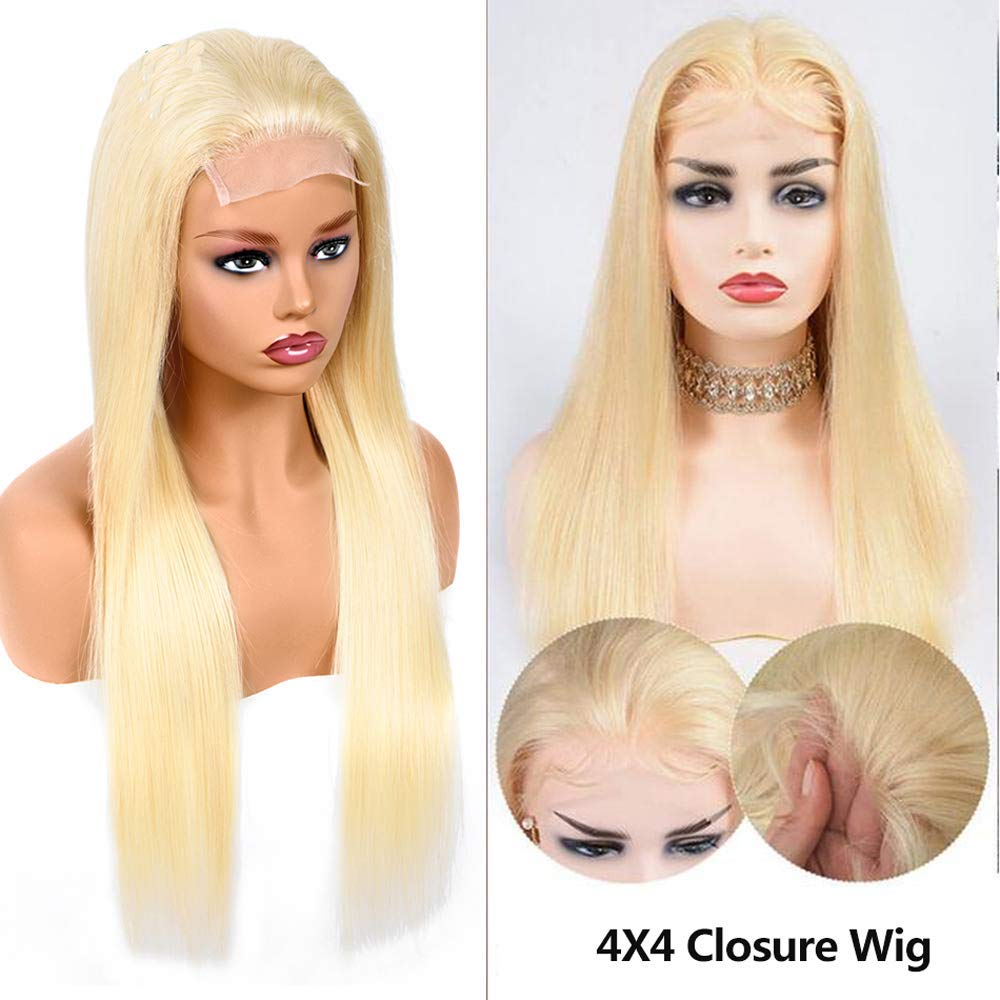 613  4x4 HD Lace Closure Wigs Straight Lace Frontal Human Hair Wigs MYLOCKME