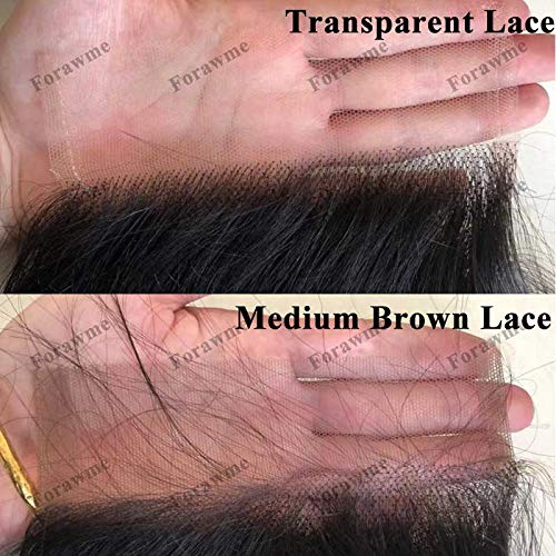 Fermeture droite de cheveux humains 6 * 6 Lace Remy Lace Closure Natural Color MYLOCKME 