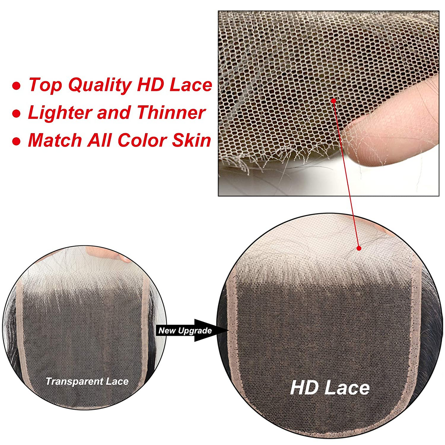 Fermeture de cheveux humains Body Wave 5 * 5 Lace Remy Lace Closure Natural Color MYLOCKME 