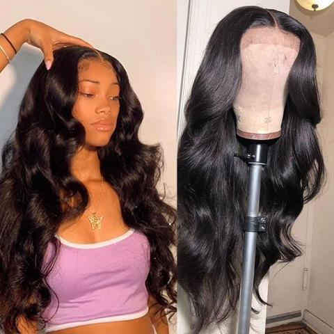 13x4 HD Lace Front Human Hair Wigs Brazilian Hair Wigs Body Wave Pre Plucked With Baby Hair