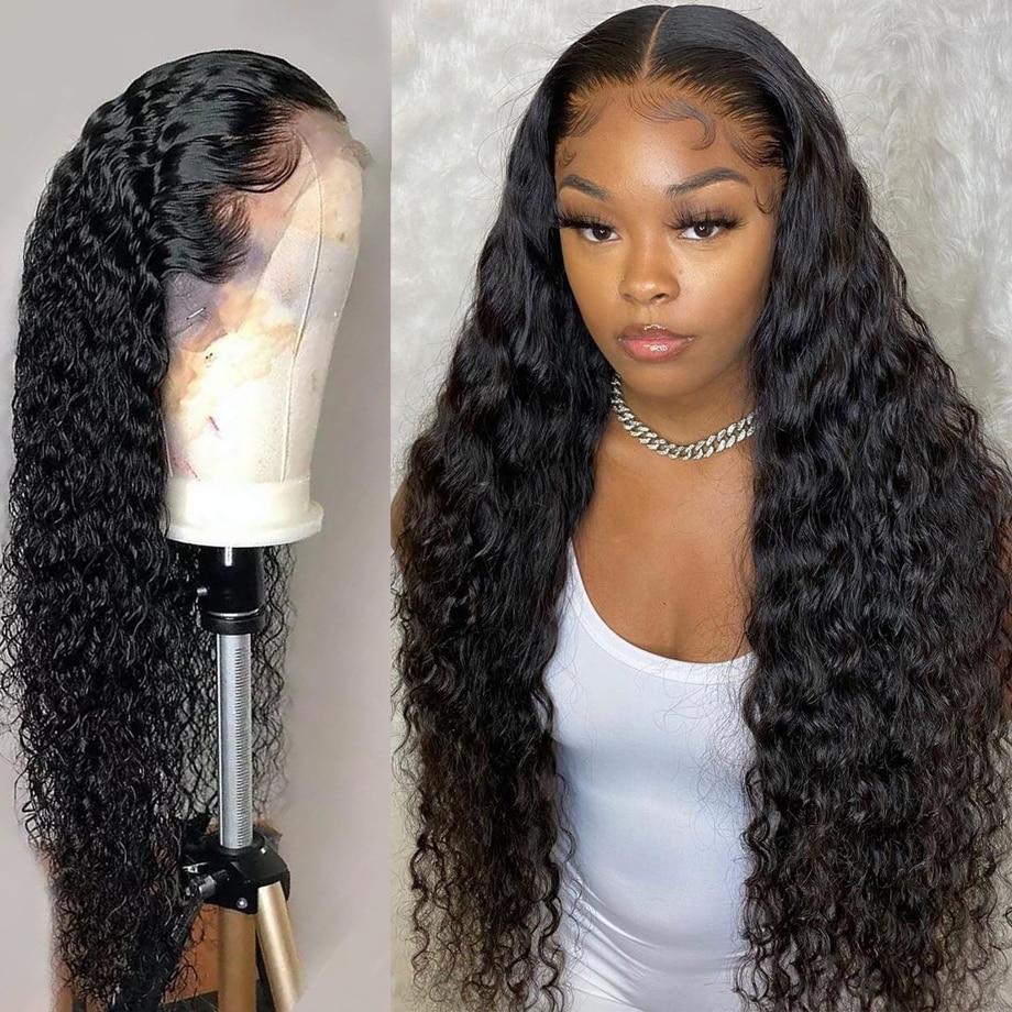 Deep Wave 13x4 HD Lace Front Human Hair Wigs For Women MYLOCKME
