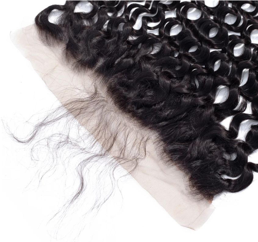 Water Wave Human Hair Closure 13*6 Lace Frontal Natural Color MYLOCKME